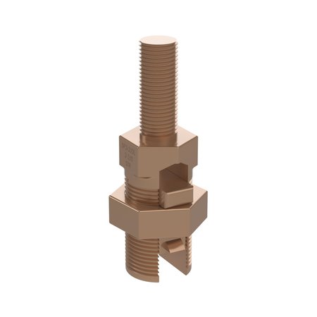 PANDUIT Bronze Service Post Connector, #2 SOL-2/ SP2-2/0L-Q